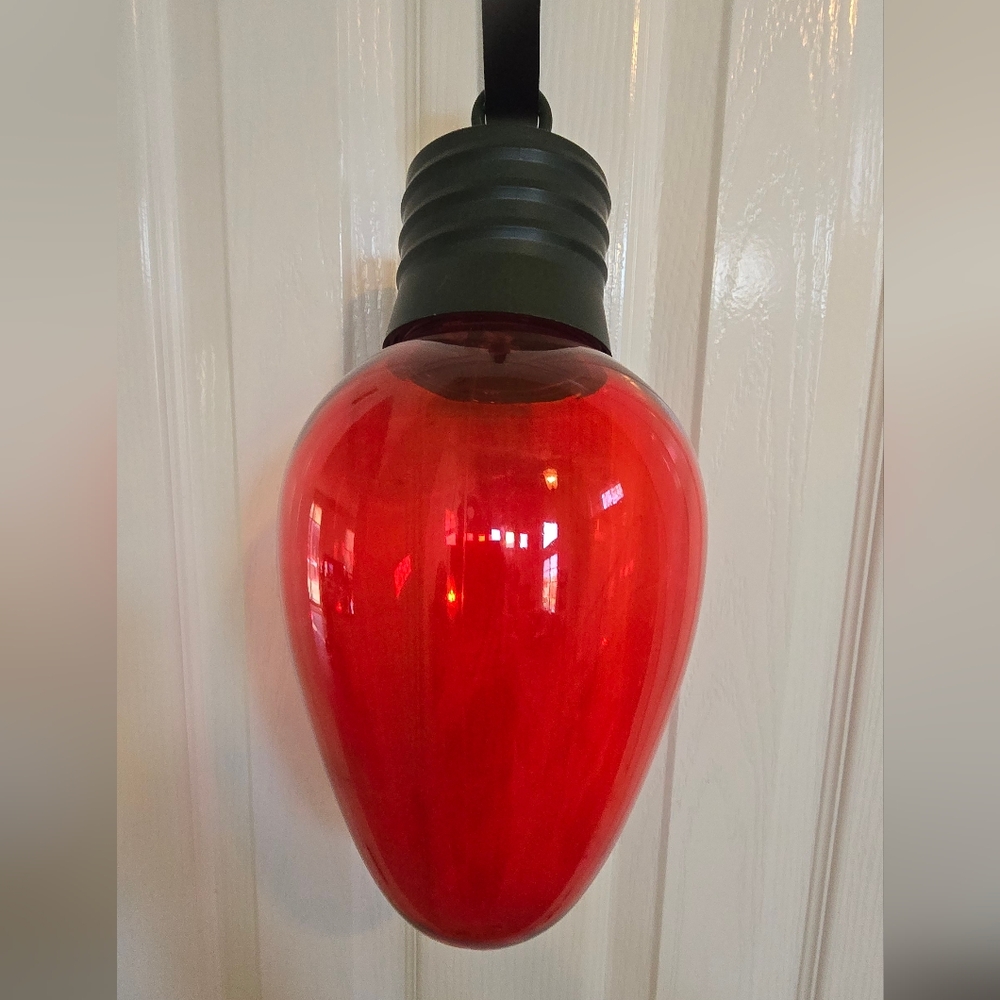 Jumbo Red Blow Mold Chrustmas Bulb